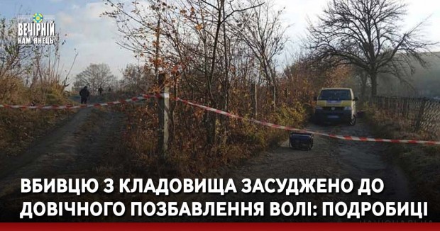 Вбивцю з кладовища засуджено до довічного позбавлення волі: подробиці