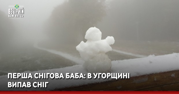 Перша снігова баба: В Угорщині випав сніг  