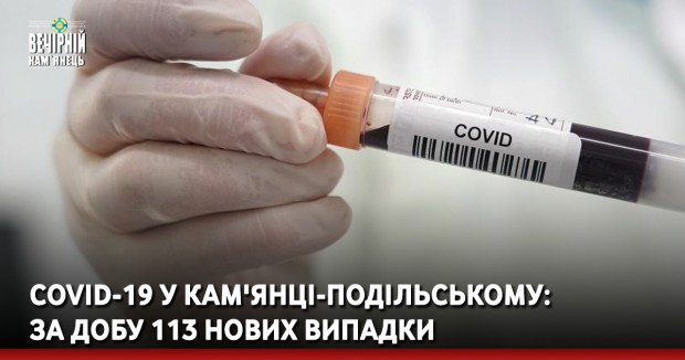 COVID-19 у Кам'янці-Подільському: за добу 113 нових випадки