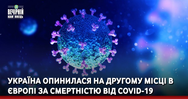 Україна опинилася на другому місці в Європі за смертністю від COVID-19