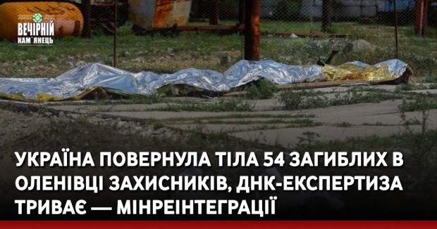 Україна повернула тіла 54 загиблих в Оленівці захисників, ДНК-експертиза триває — Мінреінтеграції