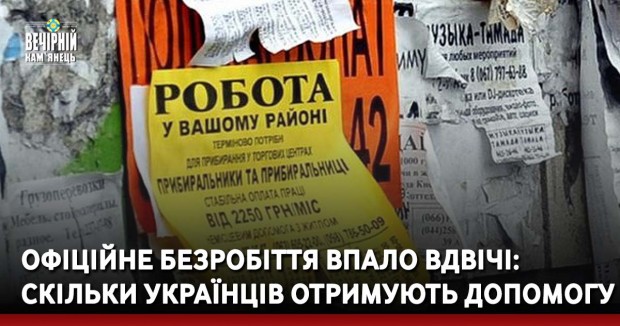 Офіційне безробіття впало вдвічі: скільки українців отримують допомогу