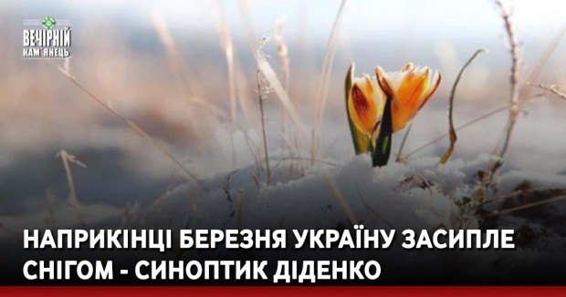 Наприкінці березня Україну засипле снігом - синоптик Діденко