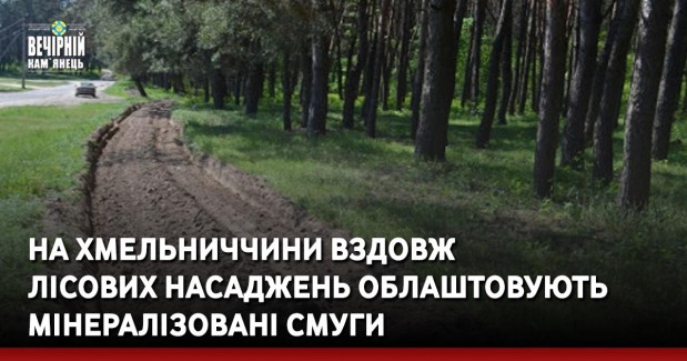 На Хмельниччини вздовж лісових насаджень облаштовують мінералізовані смуги