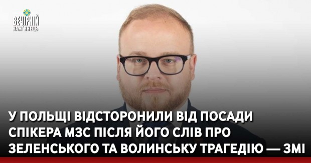 У Польщі відсторонили від посади спікера МЗС після його слів про Зеленського та Волинську трагедію — ЗМІ