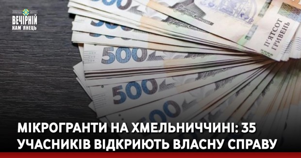 Мікрогранти на Хмельниччині: 35 учасників відкриють власну справу