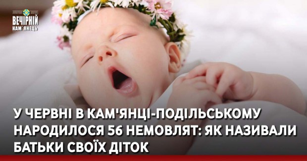 У червні в Кам'янці-Подільському народилося 56 немовлят: як називали батьки своїх діток