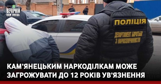 Кам’янецьким наркоділкам може загрожувати до 12 років ув’язнення