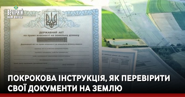 Покрокова інструкція, як перевірити свої документи на землю