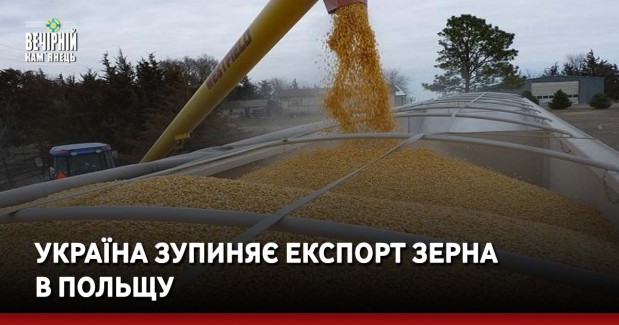 Україна зупиняє експорт зерна в Польщу