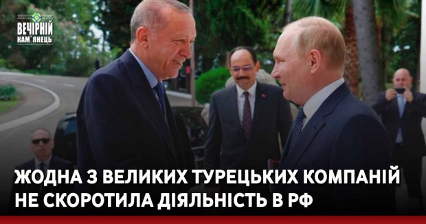 Жодна з великих турецьких компаній не скоротила діяльність в рф