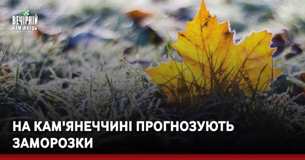 На Кам'янеччині прогнозують заморозки