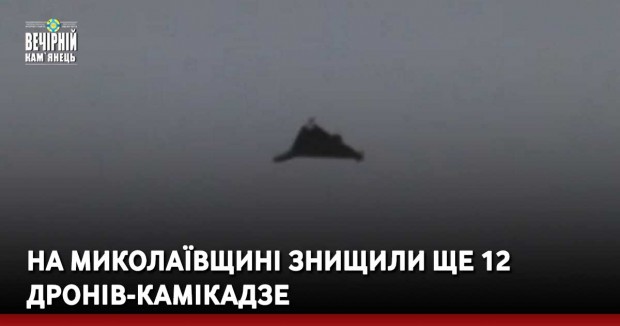 На Миколаївщині знищили ще 12 дронів-камікадзе
