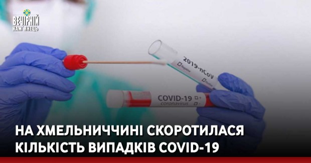На Хмельниччині скоротилася кількість випадків COVID-19