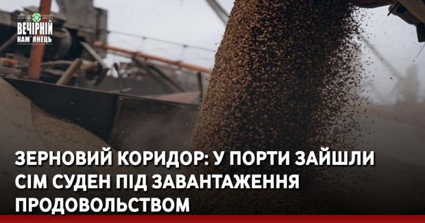 Зерновий коридор: у порти зайшли сім суден під завантаження продовольством