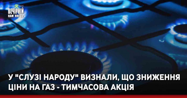 У "Слузі народу" визнали, що зниження ціни на газ - тимчасова акція