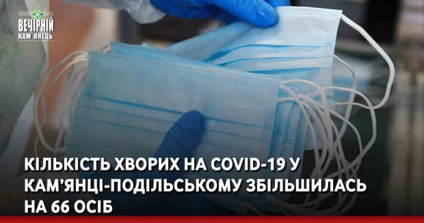 Кількість хворих на COVID-19 у Кам’янці-Подільському збільшилась  на 66 осіб