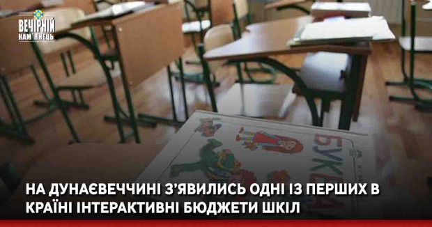 На Дунаєвеччині з’явились одні із перших в країні інтерактивні бюджети шкіл