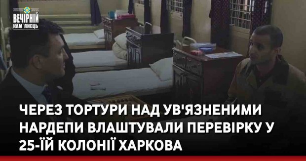 Вечірній Кам'янець, новини України, Харків, 25 колонія, катування, тортури, ув'язненні, перевірка, нардепи