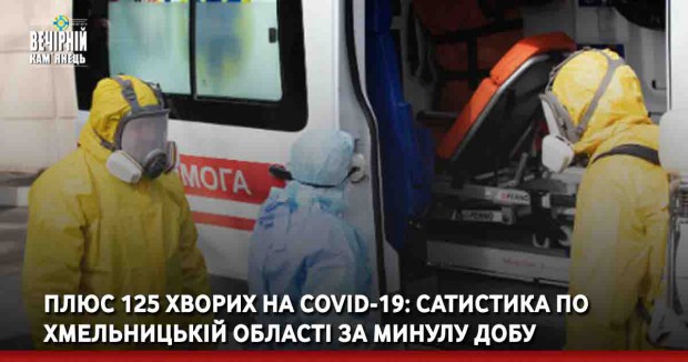 Плюс 125 хворих на COVID-19: сатистика по Хмельницькій області за минулу добу