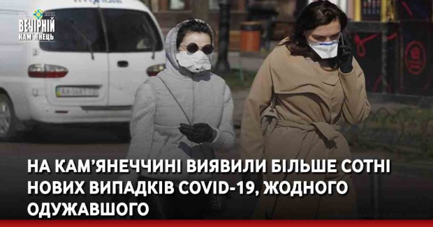 На Кам’янеччині виявили більше сотні нових випадків COVID-19, жодного одужавшого