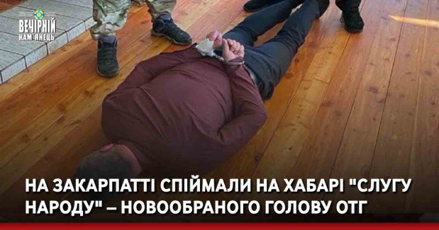 На Закарпатті спіймали на хабарі "слугу народу" – новообраного голову ОТГ