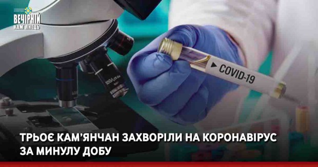 Трьоє кам’янчан захворіли на коронавірус за минулу добу