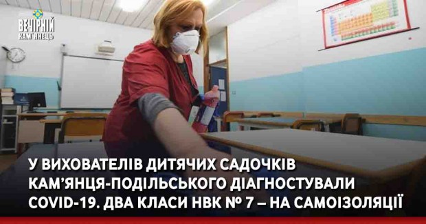 У вихователів дитячих садочків Кам’янця-Подільського діагностували COVID-19. Два класи НВК № 7 – на самоізоляції