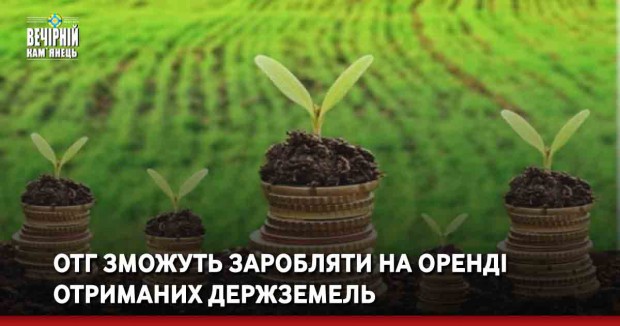 ОТГ зможуть заробляти на оренді отриманих держземель