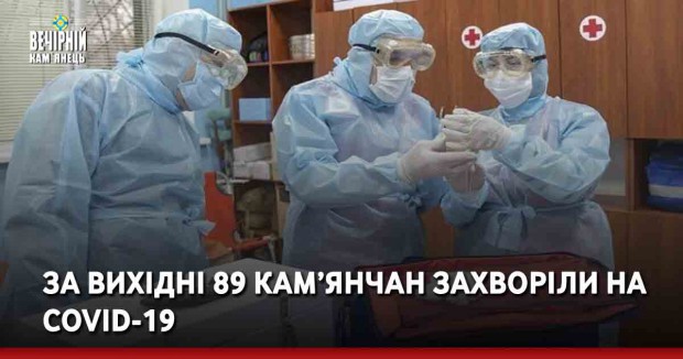 За вихідні 89 кам’янчан захворіли на COVID-19