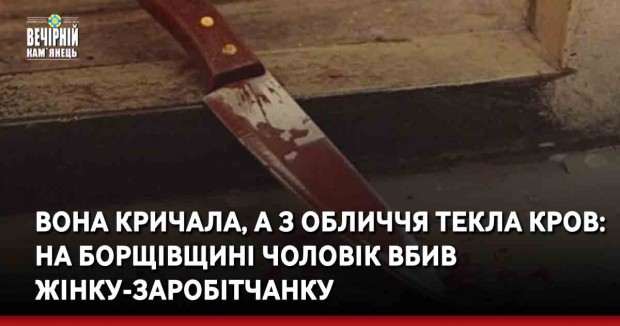 Вона кричала, а з обличчя текла кров: на Борщівщині чоловік вбив жінку-заробітчанку