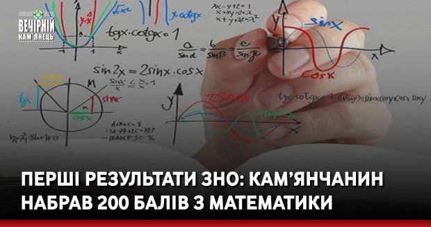 Перші результати ЗНО: кам’янчанин набрав 200 балів з математики