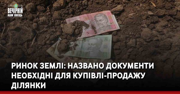 Ринок землі: названо документи необхідні для купівлі-продажу ділянки