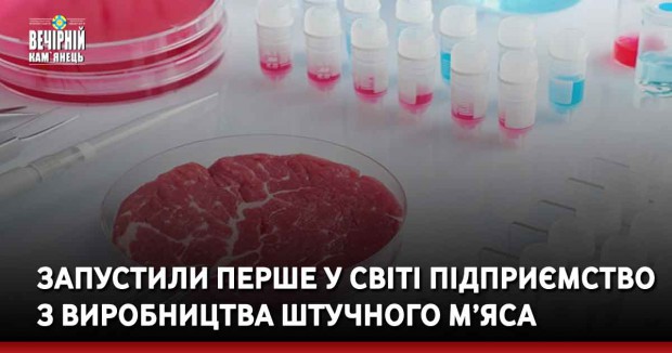 Запустили перше у світі підприємство з виробництва штучного м’яса