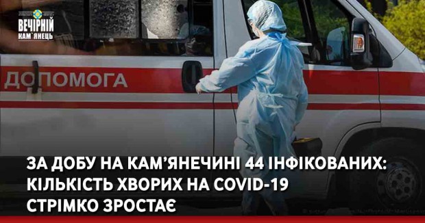 За добу на кам’янечині 44 інфікованих: кількість хворих на COVID-19  стрімко зростає
