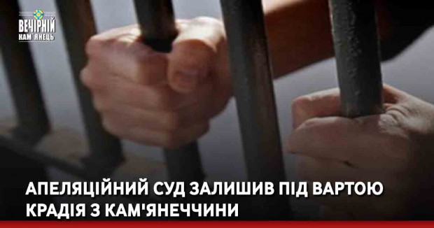Апеляційний суд залишив під вартою крадія з Кам'янеччини