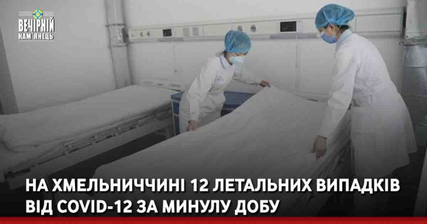 На Хмельниччині 12 летальних випадків від COVID-12 за минулу добу