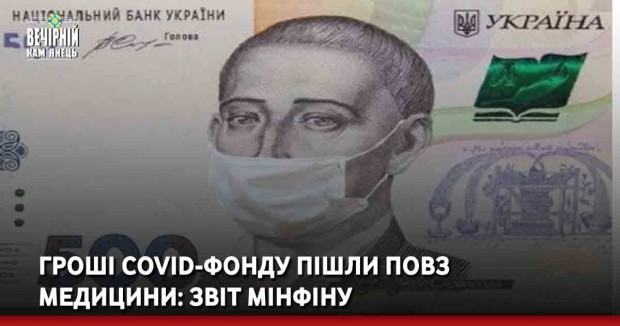 Гроші Covid-фонду пішли повз медицини: звіт Мінфіну