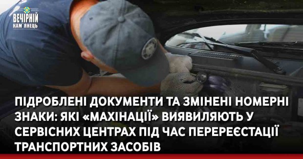 Підроблені документи та змінені номерні знаки: які «махінації» виявиляють у сервісних центрах під час перереєстації транспортних засобів