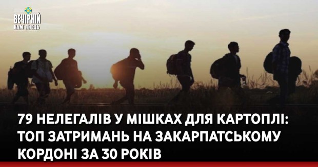 79 нелегалів у мішках для картоплі: ТОП затримань на закарпатському кордоні за 30 років