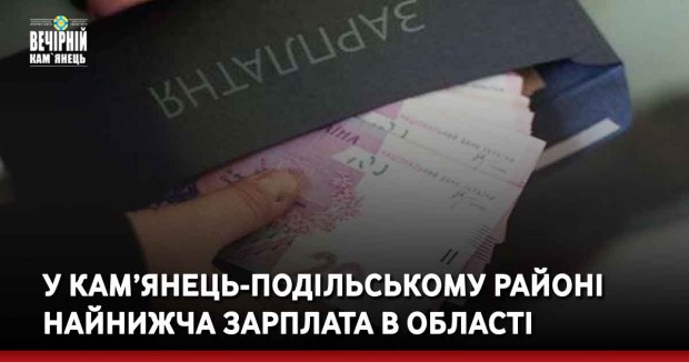 У Кам’янець-Подільському районі найнижча зарплата в області