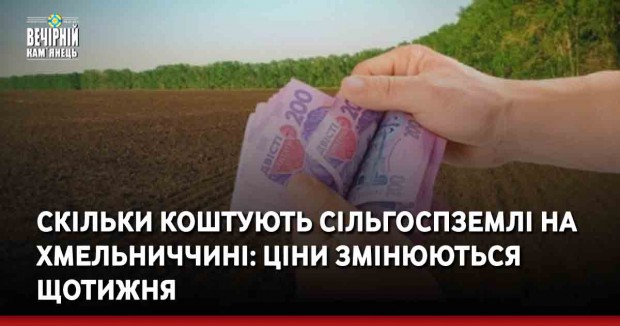 Скільки коштують сільгоспземлі на Хмельниччині: ціни змінюються щотижня