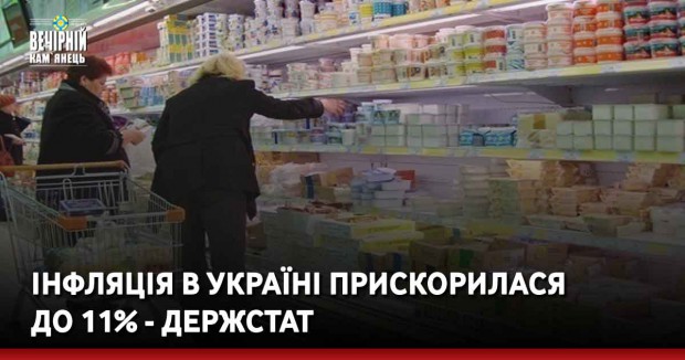 Інфляція в Україні прискорилася до 11% - Держстат
