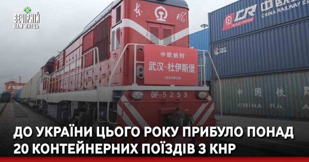 До України цього року прибуло понад 20 контейнерних поїздів з КНР