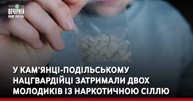 У Кам’янці-нацгвардійці затримали двох молодиків із наркотичною сіллю
