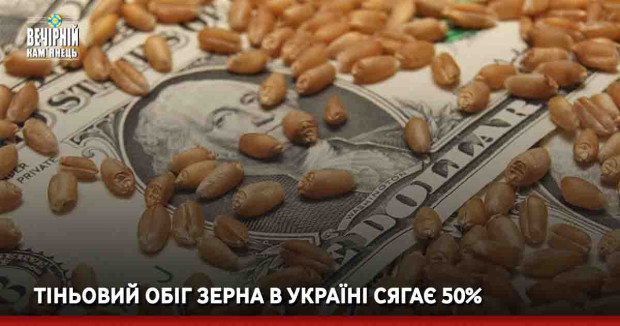 Тіньовий обіг зерна в Україні сягає 50%