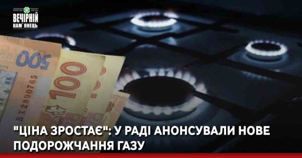 "Ціна зростає": у Раді анонсували нове подорожчання газу