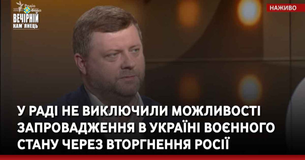У Раді не виключили можливості запровадження в Україні воєнного стану через вторгнення Росії