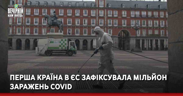Перша країна в ЄС зафіксувала мільйон заражень COVID