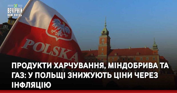 Продукти харчування, міндобрива та газ: у Польщі знижують ціни через інфляцію
